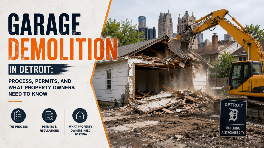 Garage Demolition in Detroit: Process, Permits, and What Property Owners Need to Know
